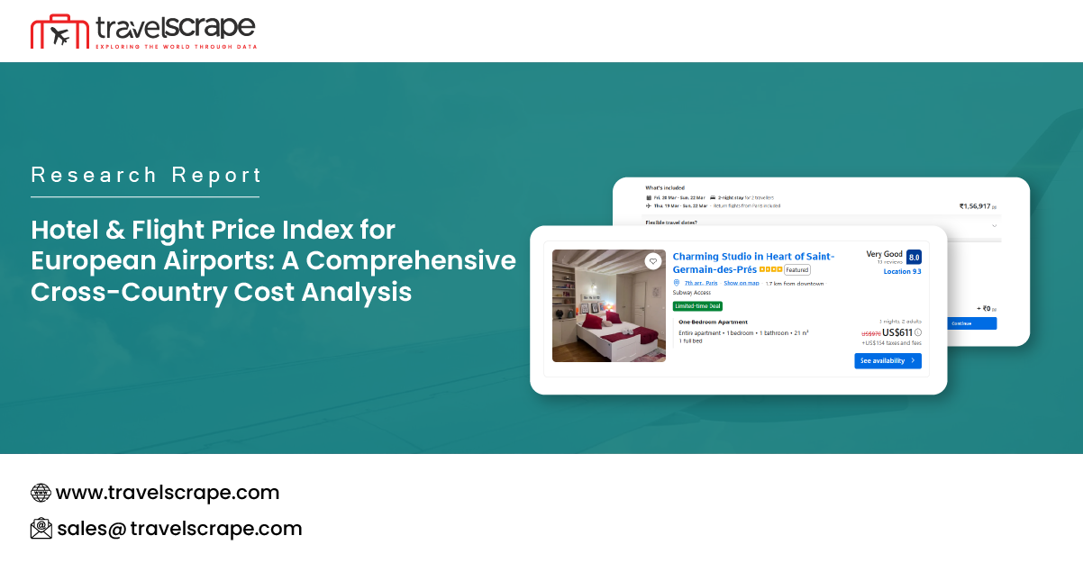 Hotel & Flight Price Index for European Airports for Cost Analysis